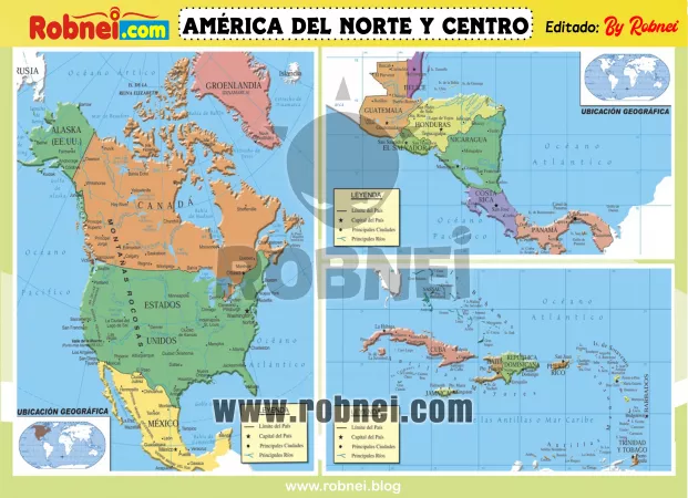 America Del Norte Centro Y Antillas